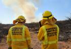  Arduo trabajo de brigadistas santafesinos en el combate de incendios en Córdoba 