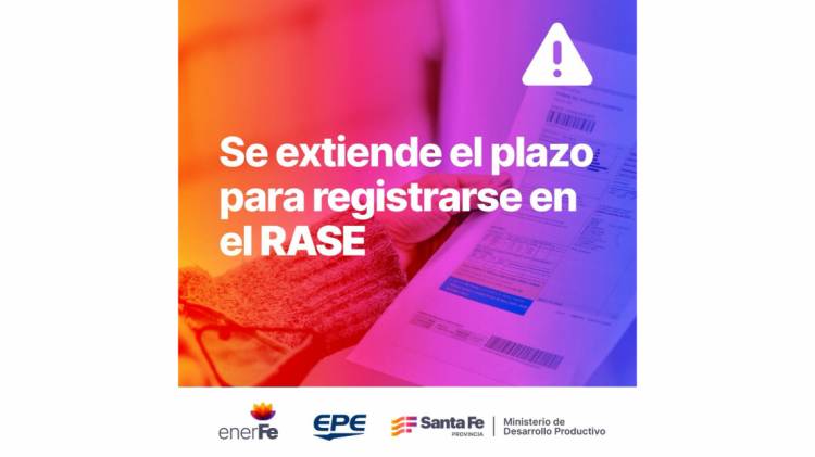 El Gobierno nacional decidió extender el plazo de inscripción al RASE para mantener la tarifa social