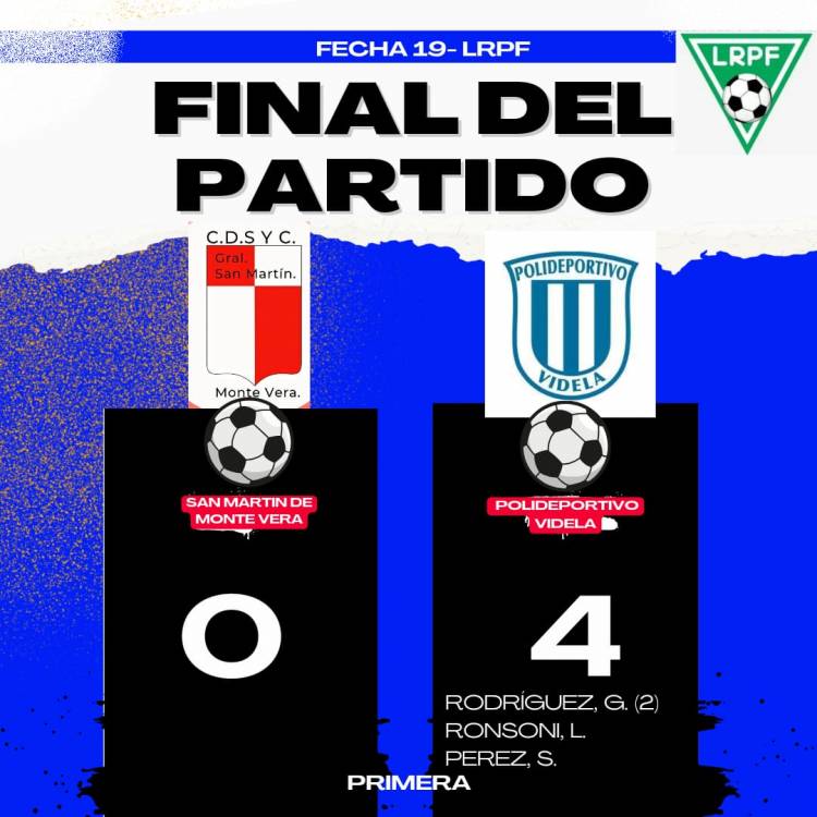 Liga Paivense de Fútbol Fecha 19- Poli Videla Primera 