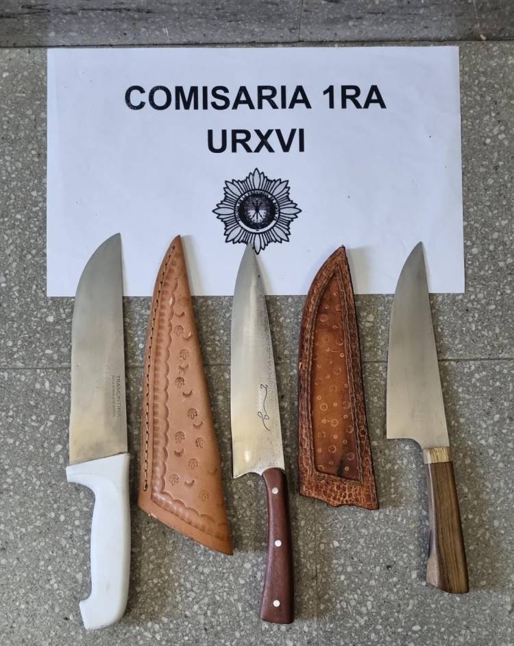 San Justo//Recuperaron cuchillos sustraídos de una finca