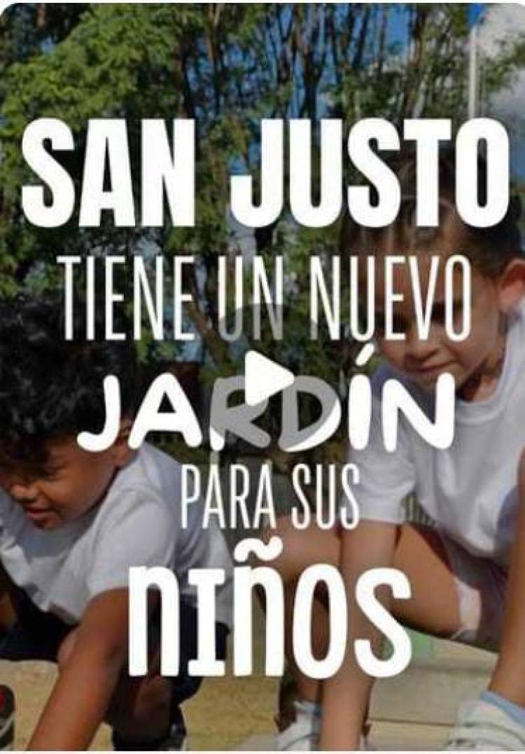 Rodrigo Borla//SAN JUSTO TIENE UN NUEVO JARDIN PARA SUS NIÑOS.