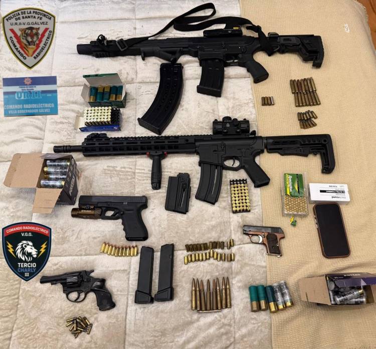 SECUESTRAN UN ARSENAL TRAS UN VIOLENTO CONFLICTO FAMILIAR