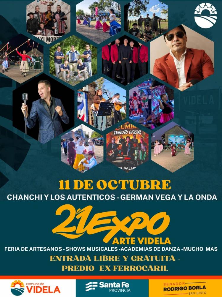 Expo Arte Videla 2026: artesanos y comercios ya pueden inscribirse para participar