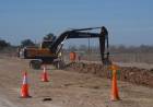 Con fondos provinciales comenzaron las obras de pavimentación en los desvíos del circunvalar de la Ruta 70