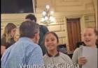 RODRIGO BORLA: "ME VISITARON EN EL SENADO CHICOS, PADRES Y DOCENTES DE COLONIA ANGELONI".