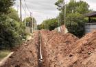 San Jerónimo Sud: la Provincia alcanzó la mitad de los trabajos para la construcción de la nueva red de cloacas