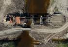 En la Ruta 10, el Gobierno Provincial reconstruye el antiguo puente de madera sobre Arroyo Cululú