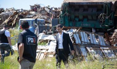 Allanaron desarmaderos y chatarrerías del departamento General López
