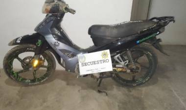 San Justo//Se recupera una motocicleta sustraída en la localidad de Vera y Pintado.-
