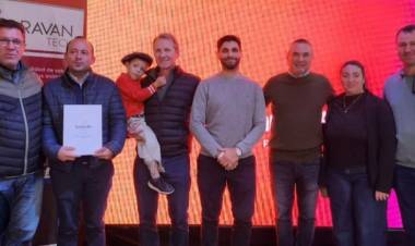 María Eugenia Machado de la Comuna de Videla presente en la presentación del programa Activa creditos para el desarrollo productivo en la muestra de la Rural de San Justo.
