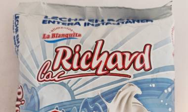 Seguridad alimentaria: alerta sobre nuevos lotes de leche en polvo de la marca RICHARD LAC