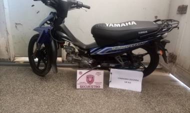 San Justo//RECUPERARON UNA MOTO Y DEMÁS ELEMENTOS SUSTRAIDOS