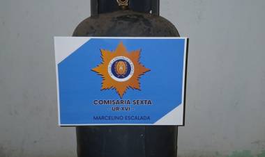 Recuperaron una garrafa en Marcelino Escalada