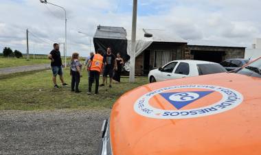 Provincia asiste a las localidades donde hubo daños generados por el temporal