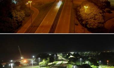 Lo que no hizo Nación, lo está haciendo Provincia: avanza la nueva iluminación led en Circunvalación Santa Fe