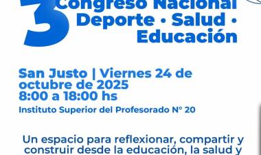 NOS VEMOS MAÑANA EN EL 3° CONGRESO NACIONAL DE DEPORTE, SALUD Y EDUCACIÓN