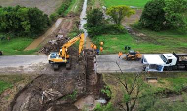 Ante la pasividad de Nación, la Provincia realizó el arreglo provisorio de la Ruta Nacional 34: a las 16 se rehabilita el tránsito