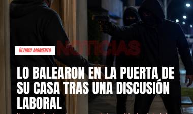 Violencia sin límites: lo balearon en la puerta de su casa tras una discusión laboral