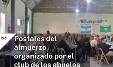 El Club de los Abuelos celebró su 41° aniversario con un multitudinario almuerzo