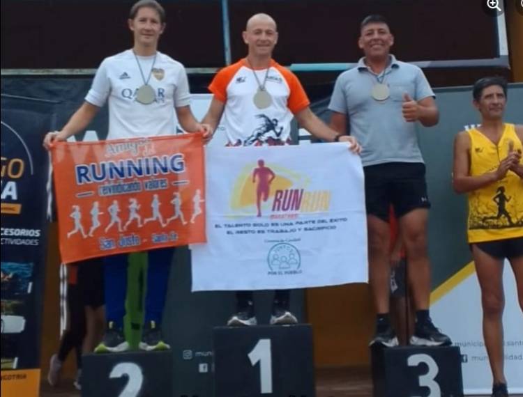 El atleta Sanjustino Diego Sanchez obtuvo el segundo lugar en los 10 km de Santo Tomé.