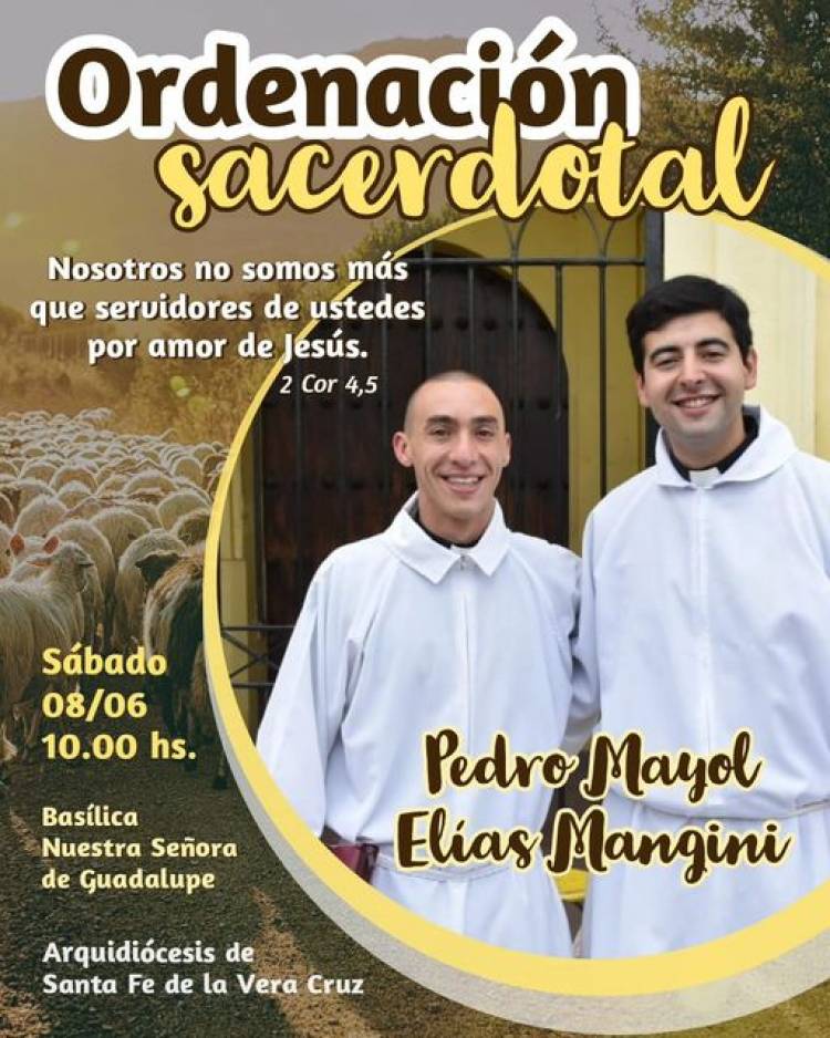  Parroquia Nuestra Señora del Rosario de Videla Anuncia Próxima Ordenación Sacerdotal