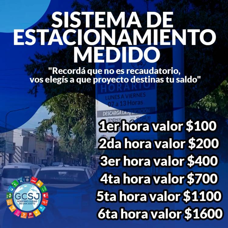COMIENZA A REGIR EL ESTACIONAMIENTO MEDIDO//Desde este lunes 3/6, luego de tres meses de adaptación, inicia de manera oficial el SEM en el microcentro de San Justo