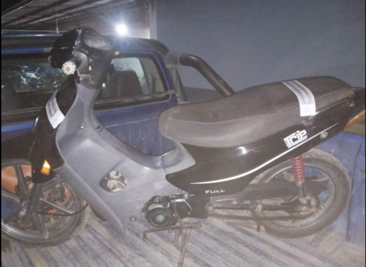 San Justo//Retención de motovehículo