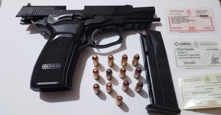 San Justo//SECUESTRO DE UN ARMA DE FUEGO