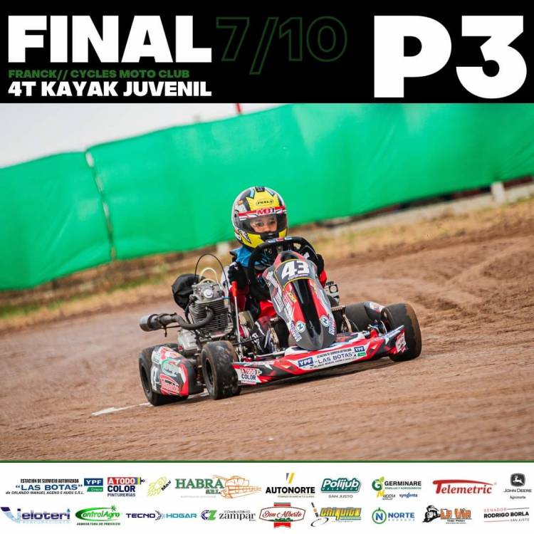 El pasado Sábado tuvo lugar la séptima fecha del @certamensantafesinokarting en Franck.