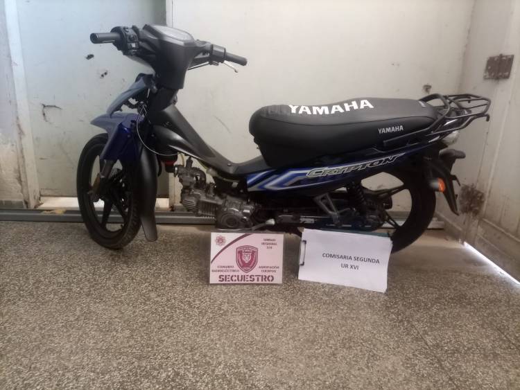 San Justo//RECUPERARON UNA MOTO Y DEMÁS ELEMENTOS SUSTRAIDOS