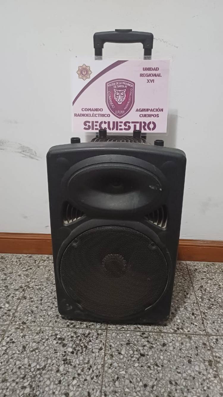 San Justo//SE RECUPERÓ UN PARLANTE 