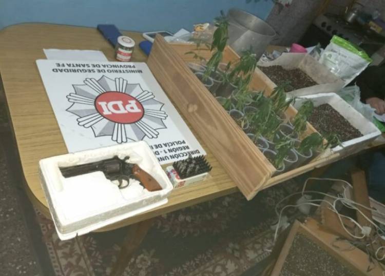 Allanamientos en Esperanza por microtráfico, tenencia de arma y resistencia a la autoridad