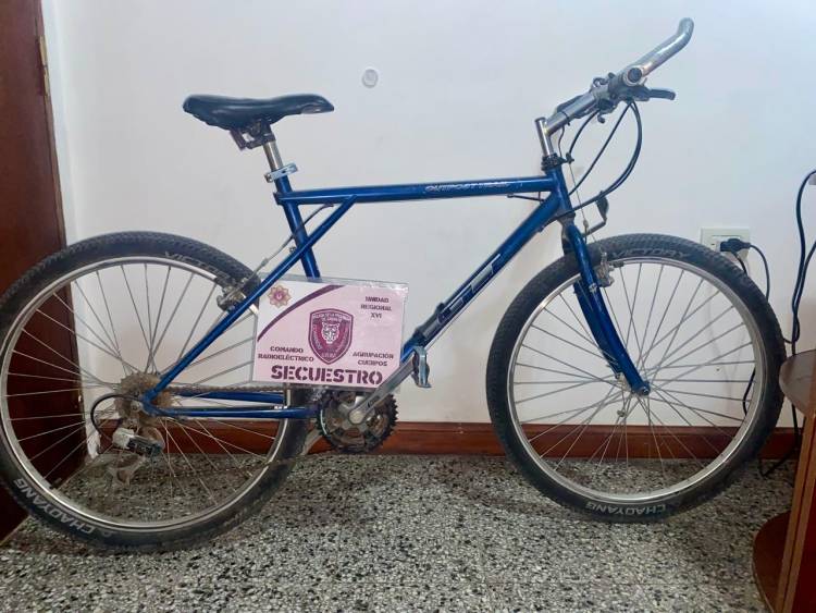 San Justo//SE RECUPERO BICICLETA SUSTRAIDA