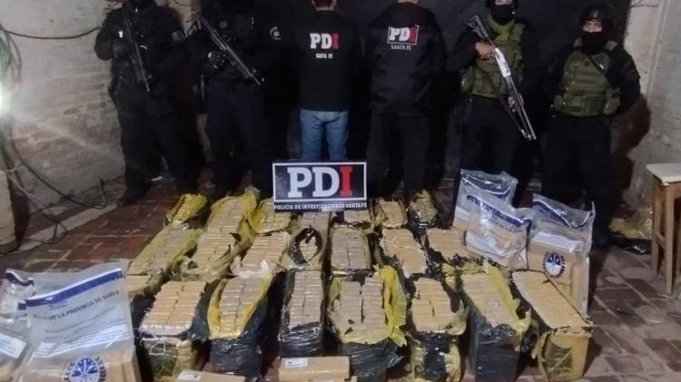 Santa Fe: la PDI secuestró más de 500 kilos de marihuana en un allanamiento