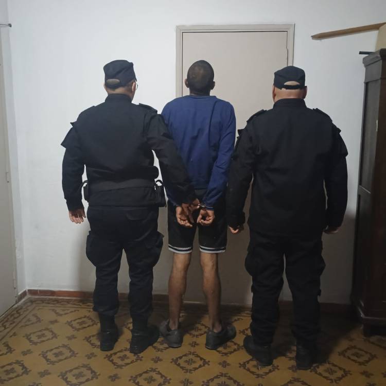 Un aprehendido en San Martín Norte